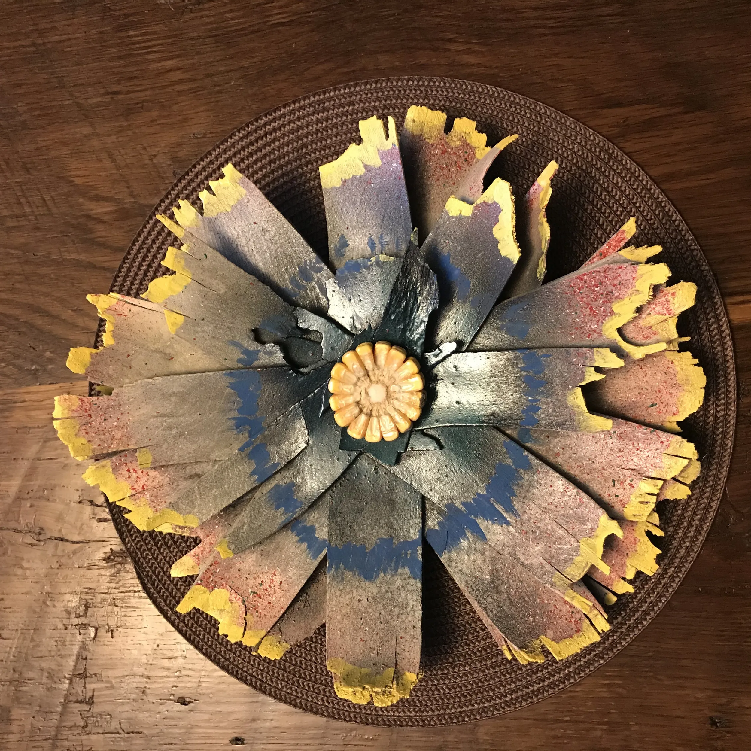 Flower #5  Peach Basket and Corn